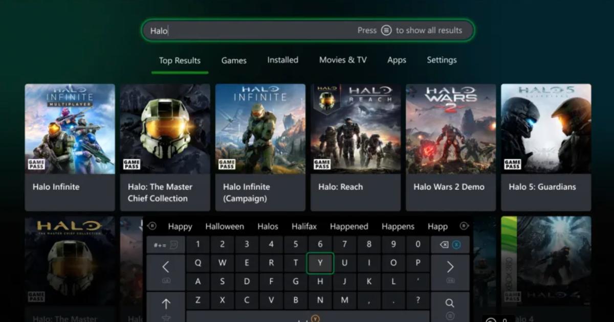 Bản cập nhật hệ thống Xbox bao gồm trải nghiệm tìm kiếm tinh tế